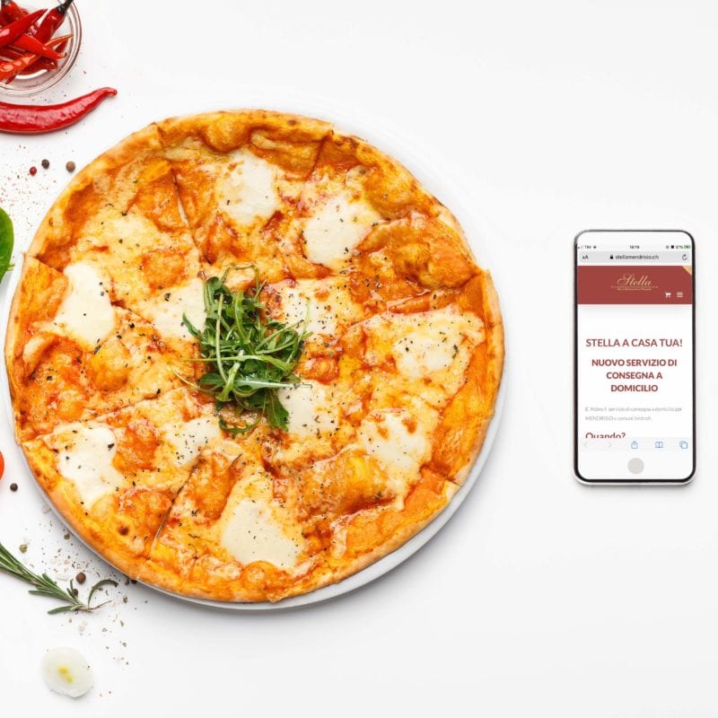 E-commerce e delivery - pizzeria stella mendrisio
